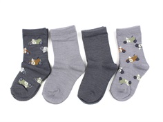 Name It iron gate wool/cotton socks (4-pack)